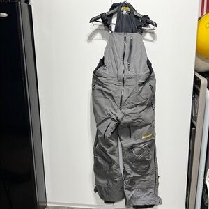 Klim Gray Togwotee Performance Bibs for Men